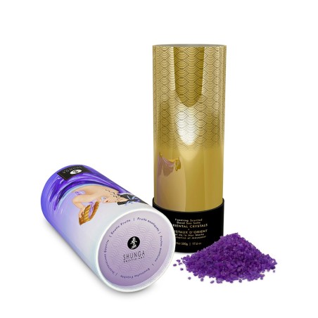 Sel de la mer morte aromatisé et moussant Fruits Exotiques  500 gr Shunga 