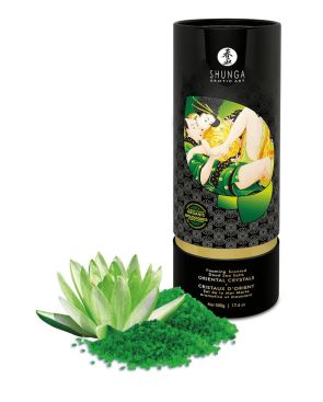 Sel de la mer morte aromatisé et moussant Fleur de Lotus 500 gr Shunga 