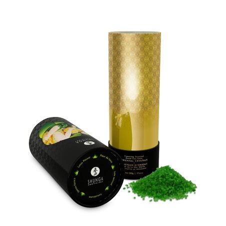 Sel de la mer morte aromatisé et moussant Fleur de Lotus 500 gr Shunga 