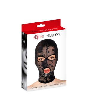 Cagoule fétichiste en dentelle Fetish Tentation