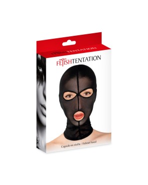 Cagoule fétichiste en fine résille Fetish Tentation