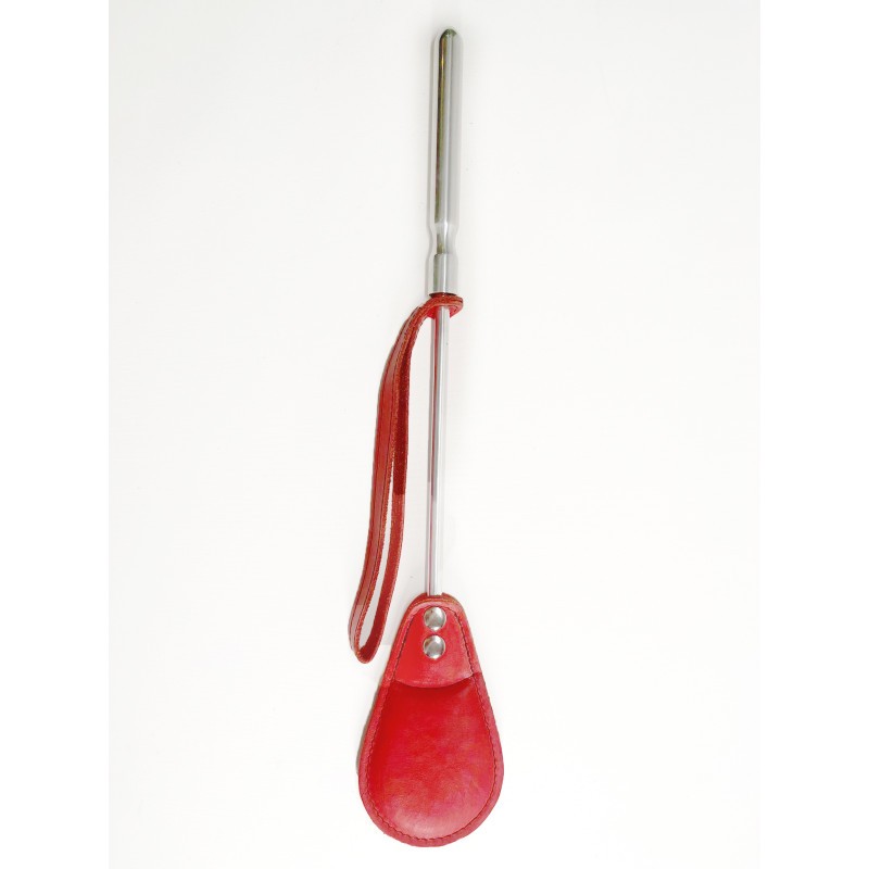 Cravache Métal Courte mèche Large Rouge Cravache Métal Courte mèche Large Rouge