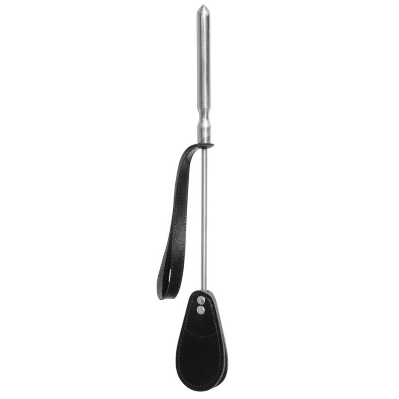 Cravache Métal Courte mèche Large Noir Cravache Métal Courte mèche Large Noir