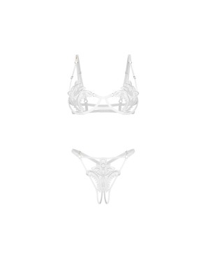 Luise Sublim ensemble ouvert 2 pièces - Blanc