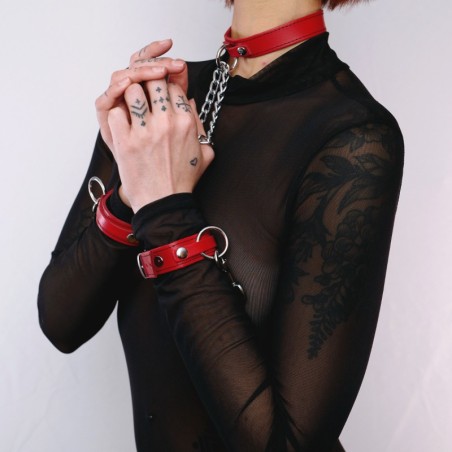 Collier menottes Rouge