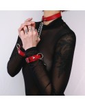 Collier menottes Rouge Collier menottes Rouge