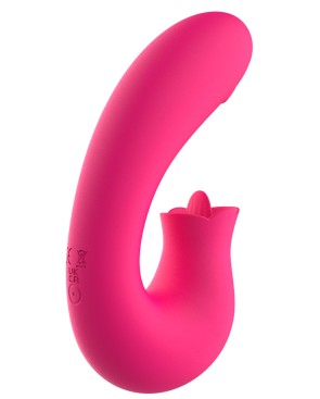 Vibromasseur 2 en 1 G-spot et stimulateur de clitoris USB Kali rose 