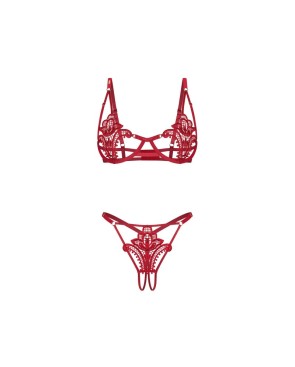 Luise Sublim ensemble ouvert 2 pièces - Rouge