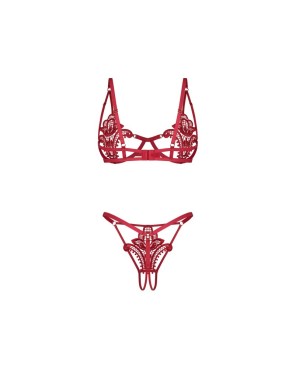 Luise Sublim ensemble ouvert 2 pièces - Rouge