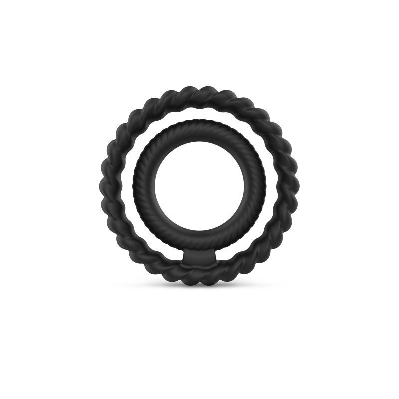 Cockring Dual ring Dorcel - Noir Cockring Dual ring Dorcel - Noir
