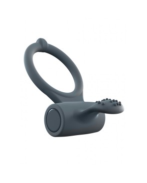 Cockring Vibrant Power Clit - Noir