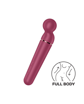 Vibromasseur wand rouge USB 60 vibrations Planet Wand-er Satisfyer 