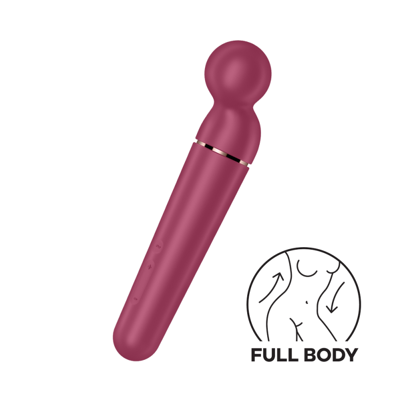 Vibromasseur wand rouge USB 60 vibrations Planet Wand-er Satisfyer Vibromasseur wand rouge USB 60 vibrations Planet Wand-er Satisfyer