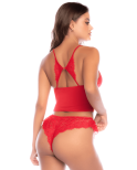 Ensemble 2 pièces rouge dentelle élégance classique – Mapalé Ensemble 2 pièces rouge dentelle élégance classique – Mapalé