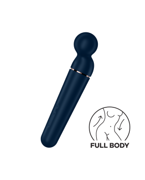 Vibromasseur wand bleu USB 60 vibrations Planet Wand-er Satisfyer 