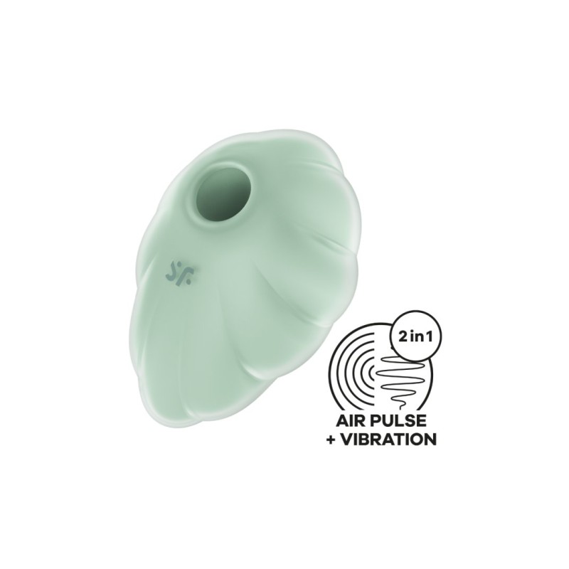Stimulateur clitoridien par onde de pression sans contact et par vibration USB vert menthe, Cloud Dancer Satisfyer Stimulateur clitoridien par onde de pression sans contact et par vibration USB vert menthe, Cloud Dancer Satisfyer