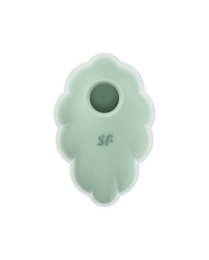 Stimulateur clitoridien par onde de pression sans contact et par vibration USB vert menthe, Cloud Dancer Satisfyer 