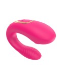 Vibromasseur de couple rose, USB avec 2 moteurs pour stimulation Point G et clitoridienne avec télécommande Vibromasseur de couple rose, USB avec 2 moteurs pour stimulation Point G et clitoridienne avec télécommande