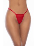 Nuisette rouge et string assorti 