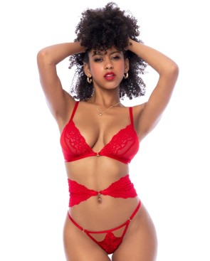 Ensemble 3 pièces rouge MAL8904RD