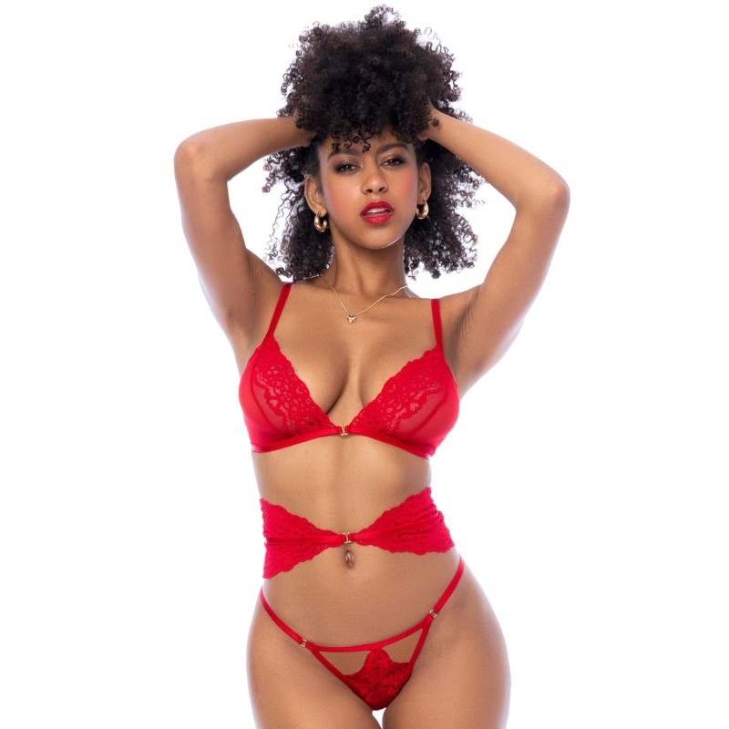 Ensemble 3 pièces rouge MAL8904RD Ensemble 3 pièces rouge MAL8904RD