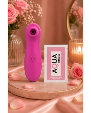 Stimulateur Clitoridien Vibrant Sans Contact Rose  1 dosette de lubrifiant — Pocket Pleasure