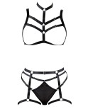Ensemble soutien-gorge harnais et string porte-jarretelles Ensemble soutien-gorge harnais et string porte-jarretelles