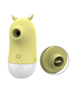 2 en 1 Stimulateur clitoridien par vibrations et par langue USB Cerf