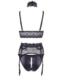 Ensemble soutien-gorge, porte jarretelles et culotte noir sexy Ensemble soutien-gorge, porte jarretelles et culotte noir sexy