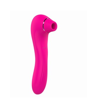 Vibromasseur 10 modes et stimulateur par vibrations à picots sur membrane rose 10 programmes USB