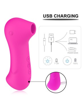 Stimulateur clitoridien par une vibration par membrane USB Fushia