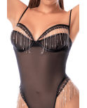 Body noir transparent avec strass scintillants – Mapalé Body noir transparent avec strass scintillants – Mapalé
