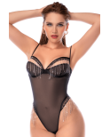 Body noir transparent avec strass scintillants – Mapalé Body noir transparent avec strass scintillants – Mapalé