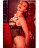 Body noir transparent avec strass scintillants – Mapalé Body noir transparent avec strass scintillants – Mapalé