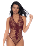 Body string en résille couleur cerise Body string en résille couleur cerise