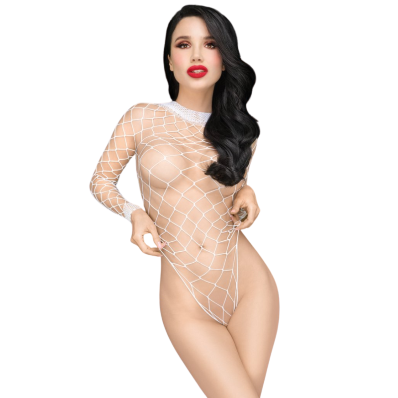 Body blanc large maille Scandalous Body blanc large maille Scandalous