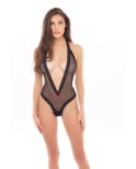 Body noir fine résille, ouvert sur l'arrière Body noir fine résille, ouvert sur l'arrière