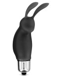 Stimulateur de clitoris vibrant noir rabbit