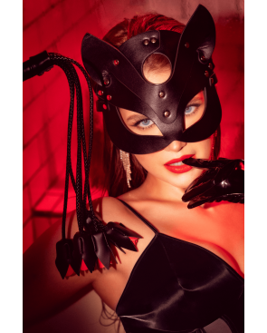 Masque félin en faux cuir - Mapalé