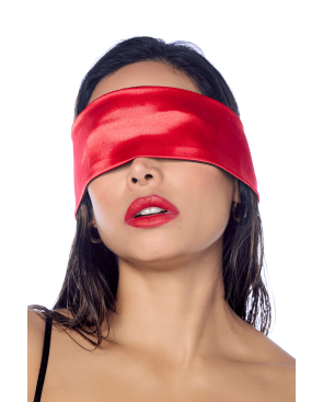 Accessoire coquin en satin réversible noir rouge