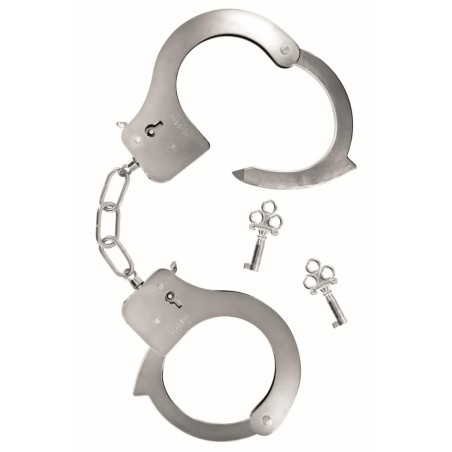 Menottes pour poignet en métal avec 2 clefs pour utilisateurs confirmés