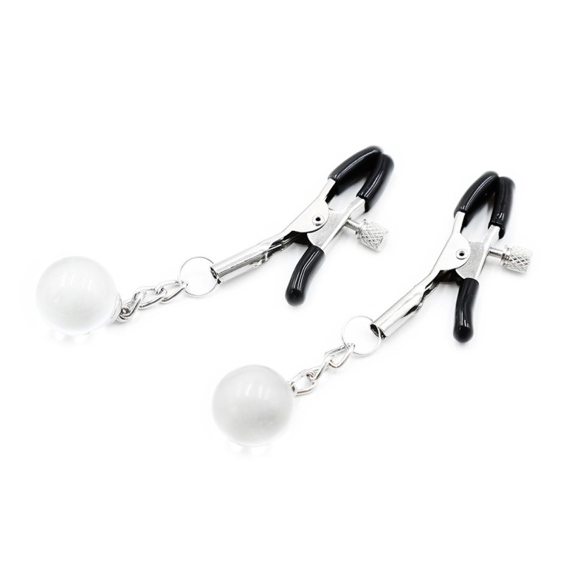 Pinces à seins réglables avec bijoux Pinces à seins réglables avec bijoux