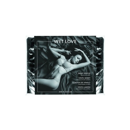 Drap vinyle noir 200x220 cm 