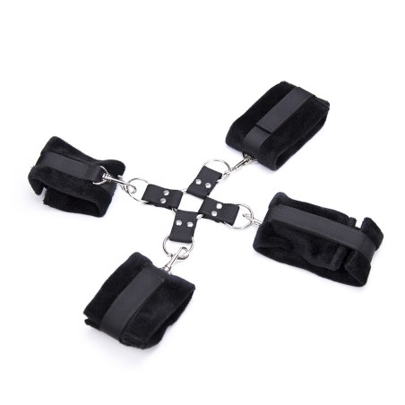 Menottes attache en croix pour mains et pieds Dreamy Fetish 