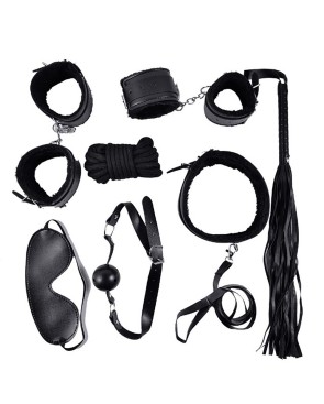 Ensemble Bondage noir - 10 pièces