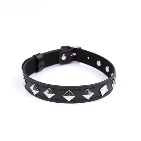 Collier réglable avec déco en métal 