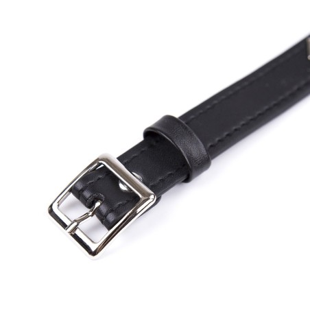 Collier réglable avec déco en métal 