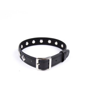 Collier réglable avec déco en métal 
