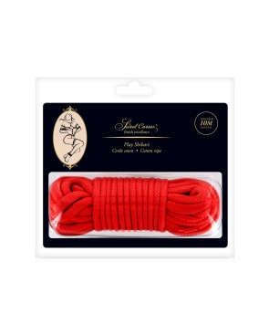 Corde de bondage shibari rouge 10M 