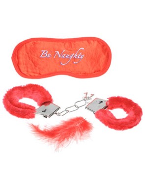 Kit masque menottes duvet et plume